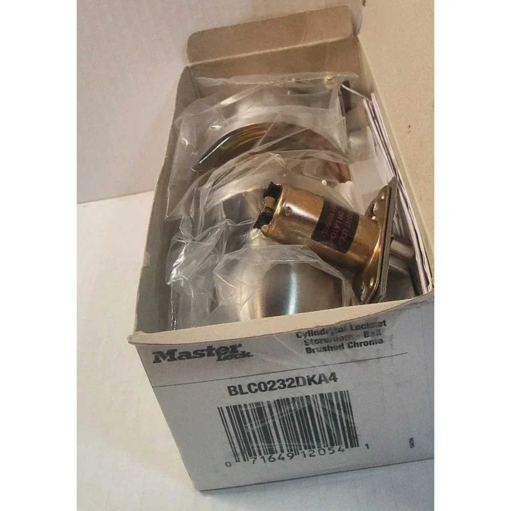 Master Lock BLC0232DKA4 Storeroom Cylindrical Ball Knob, Commercial Grade 2. New